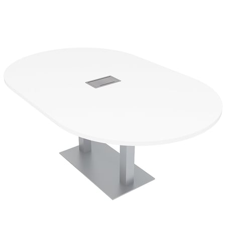 Skutchi Designs 45.25 in W, 84 in L, 29 in H, Engineered Wood Top, White H-RAC-4684-DOU-09-EL